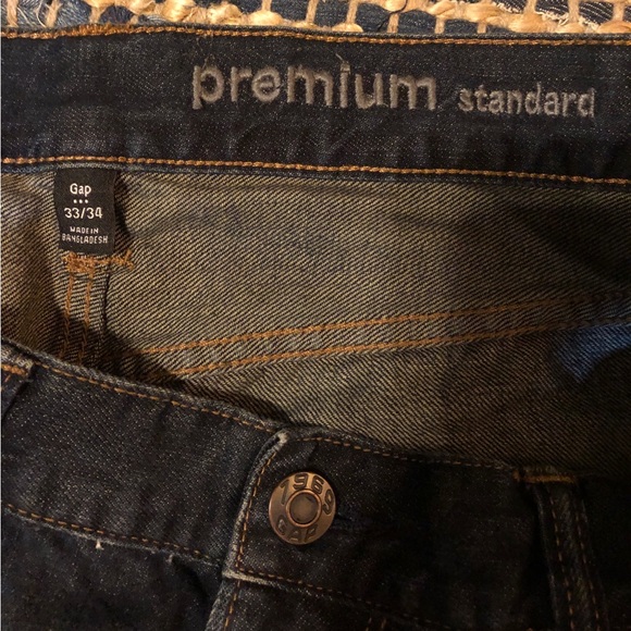 EUC Men’s GAP Premium Standard Dark Indigo Denim - Picture 3 of 5